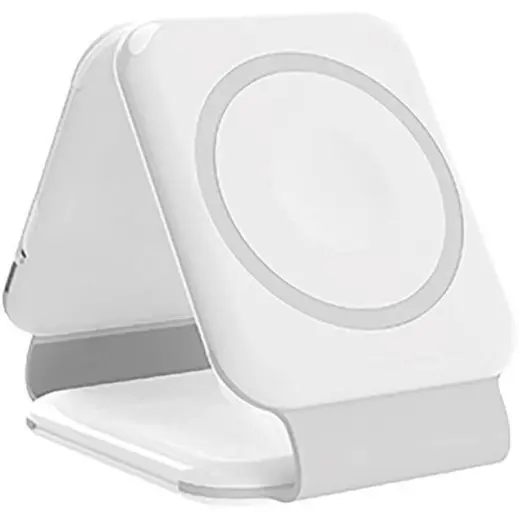 Bolero @memorii 2-in-1 Wireless Charger with Multi Cable Set White Folded